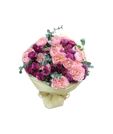 Light & Black Baby Rose Bunch
